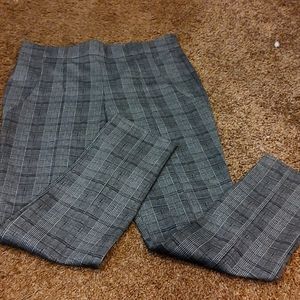 Plaid business casual pants